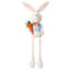 Homespun Easter Fabric Easter Bunny Shelf Sitter, 70"