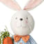 Homespun Easter Fabric Easter Bunny Shelf Sitter, 70"