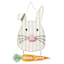 Homespun Easter Hanging Metal Easter Bunny Sign, 15"