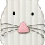 Homespun Easter Hanging Metal Easter Bunny Sign, 15"