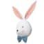 Homespun Easter Fabric Easter Bunny Head Wall Decor, 28"