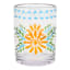 Acrylic Multicolor Embossed Clear Double Old Fashioned Glass