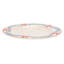 11In White Floral Rim Melamine Dinner Plate