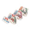 Set of 2 White Floral Taco Holders, 7x3