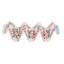 Set of 2 White Floral Taco Holders, 7x3