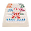 Set of 2 White Floral Taco Holders, 7x3
