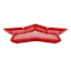 Red Star Plate, 10.5"