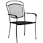 Black Steel Wrought Iron Patio Chair
