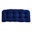 Navy Blue Canvas Outdoor Wicker Settee Cushion