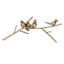 Gold Metal Bird Decor