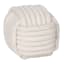Honeybloom White Rope Ball, 4.5"
