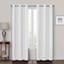 Rockwell White Blackout Grommet Curtain Panel, 84"