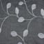 Rockwell Grey Embroidered Blackout Grommet Curtain Panel, 84"