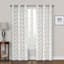 Rockwell White Embroidered Blackout Grommet Curtain Panel, 84"
