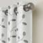 Rockwell White Embroidered Blackout Grommet Curtain Panel, 84"