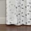 Rockwell White Embroidered Blackout Grommet Curtain Panel, 84"