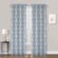 Blue Paisley Printed Rod Pocket Blackout Curtain Panel, 84"