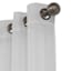 Whittier White Metallic Sheer Grommet Curtain Panel, 84"