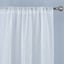 Legacy White Linen Rod Pocket Sheer Grommet Curtain Panel, 96"