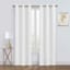 2-Pack Denver White Blackout Grommet Curtain Panels, 84"