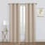 2-Pack Beige Blackout Grommet Curtain Panels, 84"