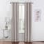 2-Pack Metallic Grey Blackout Grommet Curtain Panels, 63"