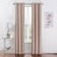 2-Pack Metallic Blush Pink Blackout Grommet Curtain Panels, 84"