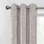 2-Pack Metallic Grey Blackout Grommet Curtain Panels, 84"