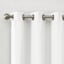 2-Pack Denver White Blackout Grommet Curtain Panels, 63"