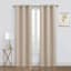2-Pack Denver Beige Blackout Grommet Curtain Panels, 63"