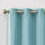 2-Pack Denver Aqua Blackout Grommet Curtain Panels, 84"
