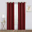 2-Pack Denver Burgundy Blackout Grommet Curtain Panel, 84"
