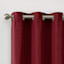 2-Pack Denver Burgundy Blackout Grommet Curtain Panel, 84"