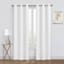 2-Pack Denver White Blackout Grommet Curtain Panels, 95"
