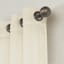 Whittier Beige Metallic Sheer Grommet Curtain Panel, 84"