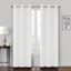 Crosby St. Sullivan White Shrink Yarn Light Filtering Grommet Curtain Panel, 84"