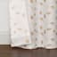 Light Tan Embroidered Blackout Grommet Curtain Panel, 84"