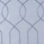 White & Grey Silk Embroidered Blackout Grommet Curtain Panel, 84"