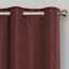 Rockwell Burgundy Blackout Grommet Curtain Panel, 84"