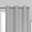Rockwell Silver Blackout Grommet Curtain Panel, 84"