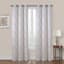 Chatham Tan Embroidered Sheer Grommet Curtain Panel, 84"