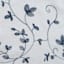Chatham Navy Embroidered Sheer Grommet Curtain Panel, 84"