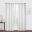 Morisson White Blackout Grommet Curtain Panel, 63"