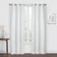 Morisson White Blackout Grommet Curtain Panel, 84"