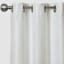 Morisson White Blackout Grommet Curtain Panel, 84"