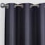 Morisson Black Blackout Grommet Curtain Panel, 84"