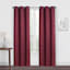 Morisson Burgundy Blackout Grommet Curtain Panel, 84"