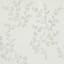 White Botanical Leaf Burnout Sheer Curtain Panel, 84"
