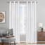 White Ivy Leaf Light Filtering Curtain Panel, 84"