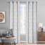 Dark Grey Ivy Leaf Light Filtering Curtain Panel, 84"